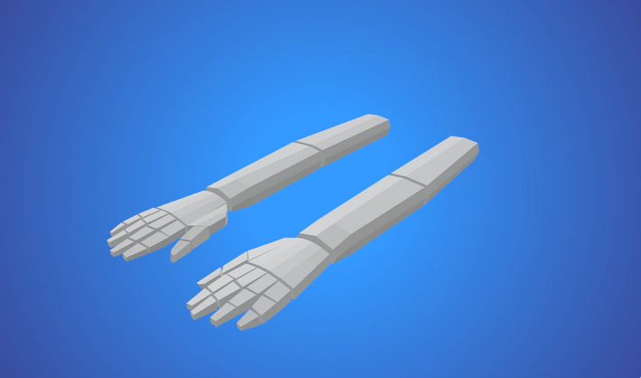 Rigged Fps Arms — Poly Pizza 3D model by Player11132