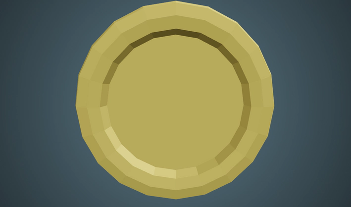 Coin — Poly Pizza 3D model by Quaternius