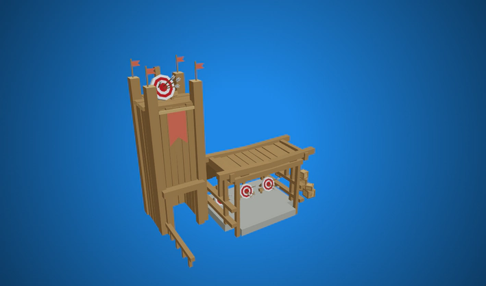 Archery Training Grounds — Poly Pizza 3D model by Quaternius