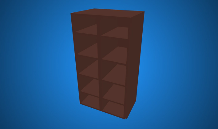 Cube Cabinet — Poly Pizza 3D model by Zsky