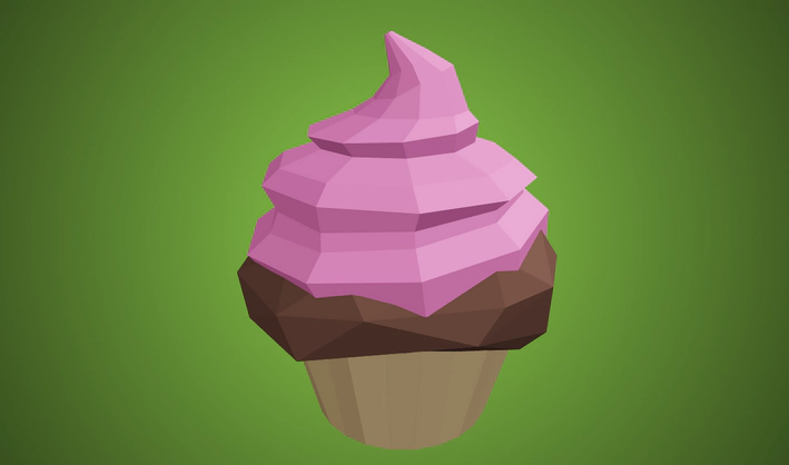 Cupcake — Poly Pizza 3D model by Quaternius