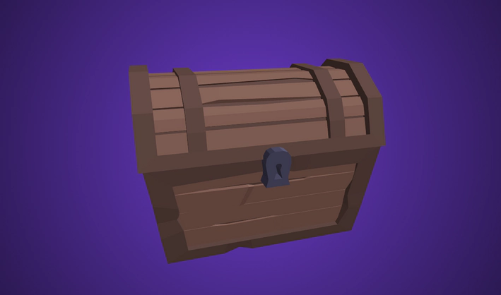 Chest — Poly Pizza 3D model by Quaternius