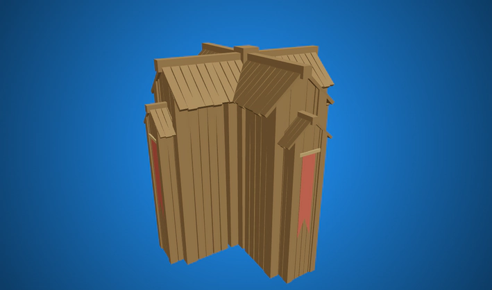 Temple — Poly Pizza 3D model by Quaternius