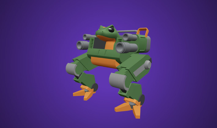 Mech — Poly Pizza 3D model by Quaternius