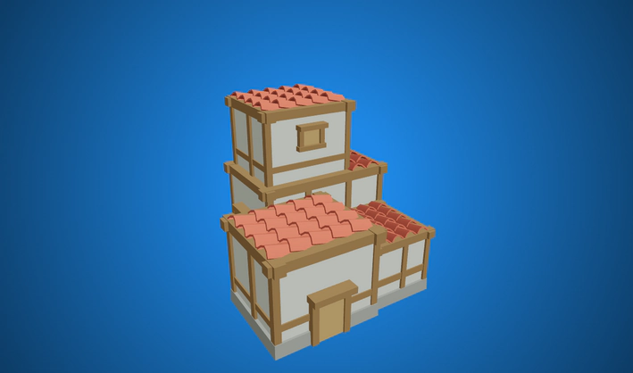 Houses — Poly Pizza 3D model by Quaternius
