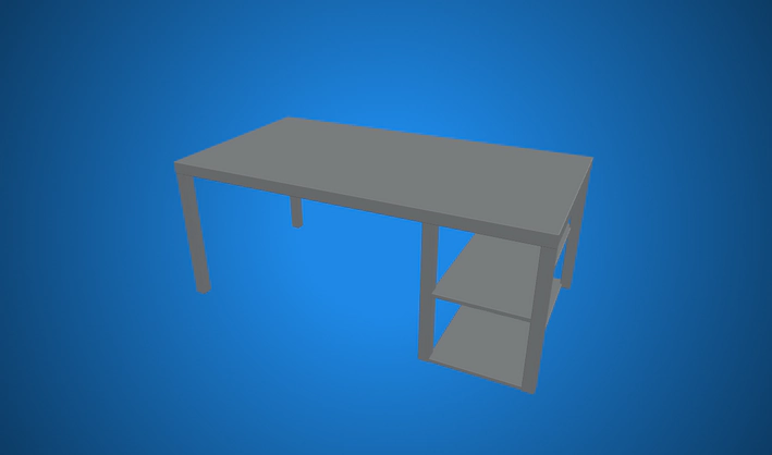 Computer Desk — Poly Pizza 3D model by Zsky