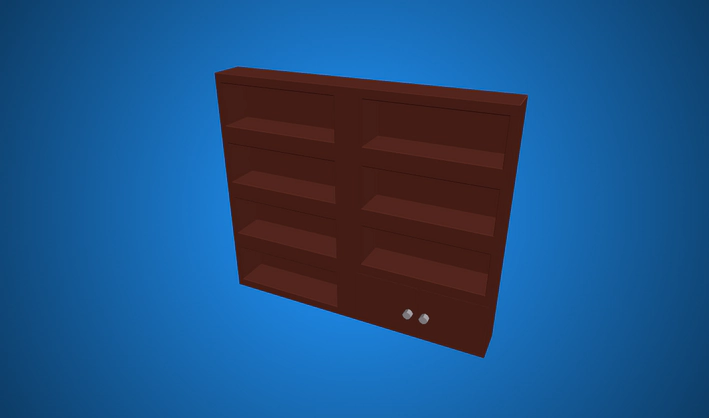 Medium Book Shelf — Poly Pizza 3D model by Zsky