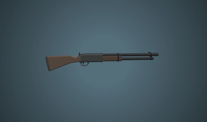 Shotgun — Poly Pizza 3D model by Quaternius