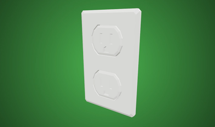 Electrical outlet — Poly Pizza 3D model by Poly by Google