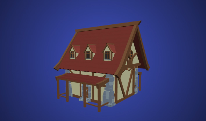 Fantasy Inn — Poly Pizza 3D model by Quaternius