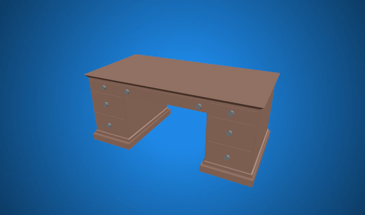 Executive Desk — Poly Pizza 3D model by Zsky