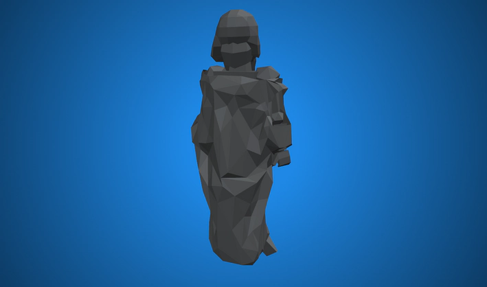 Statue — Poly Pizza 3D model by Zsky