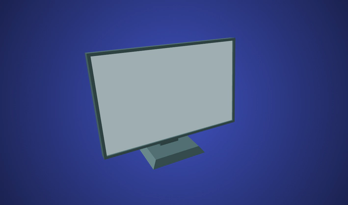 Computer Screen — Poly Pizza 3D model by Kenney