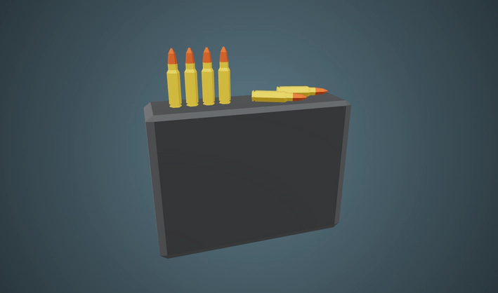 Assault Rifle Ammo Box — Poly Pizza 3D model by Zsky
