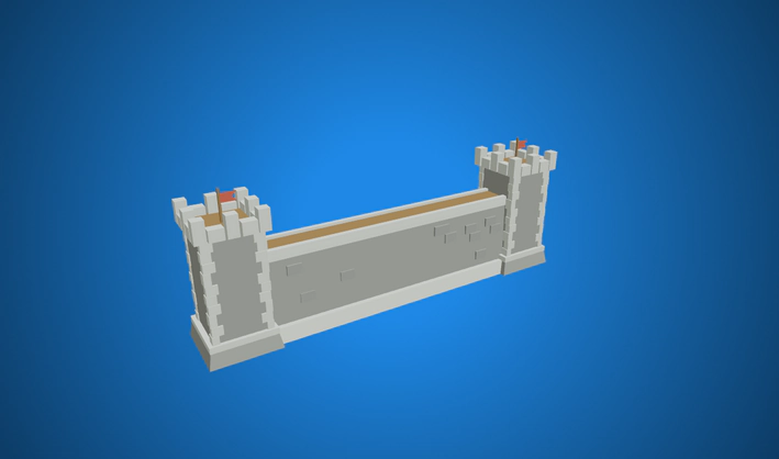 Stone Wall Towers — Poly Pizza 3D model by Quaternius