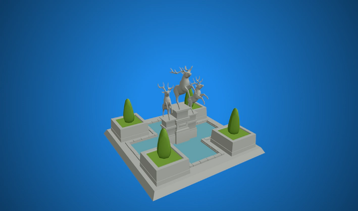 Town Center Second Age — Poly Pizza 3D model by Quaternius