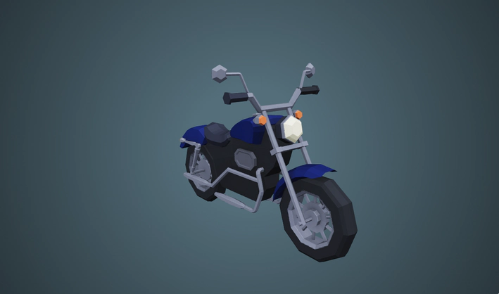 Motorcycle — Poly Pizza 3D model by Poly by Google