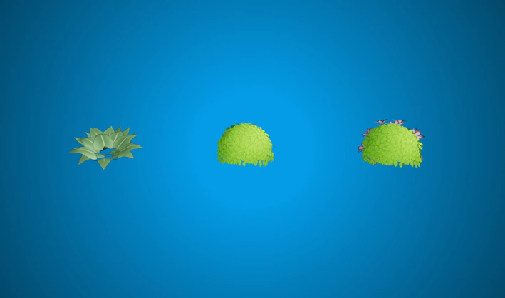 Bushes — Poly Pizza 3D model by Quaternius