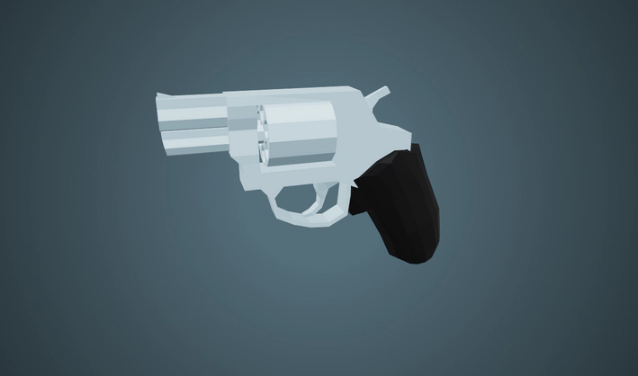 Revolver — Poly Pizza 3D model by Zsky