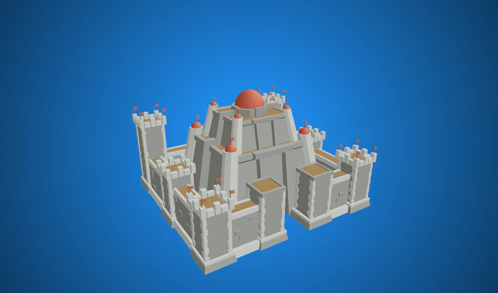 Castle Fortress — Poly Pizza 3D model by Quaternius
