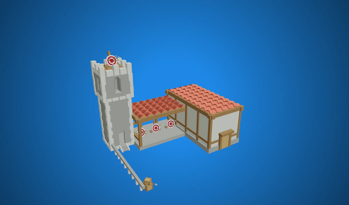 Archery Building — Poly Pizza 3D model by Quaternius