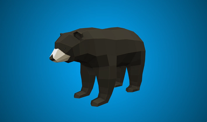 Black bear — Poly Pizza 3D model by Poly by Google