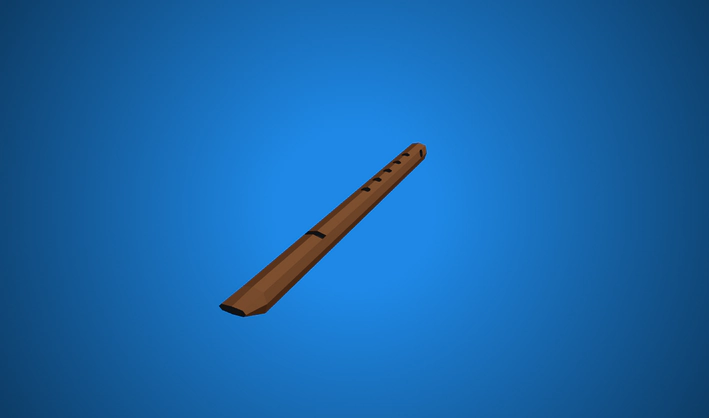 Flute — Poly Pizza 3D model by Zsky