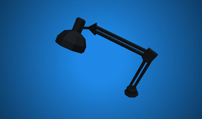 Desk Lamp — Poly Pizza 3D model by Zsky