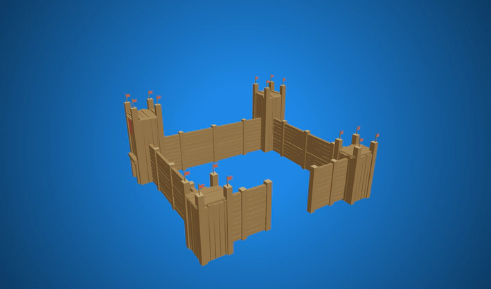 Wooden Encampment — Poly Pizza 3D model by Quaternius