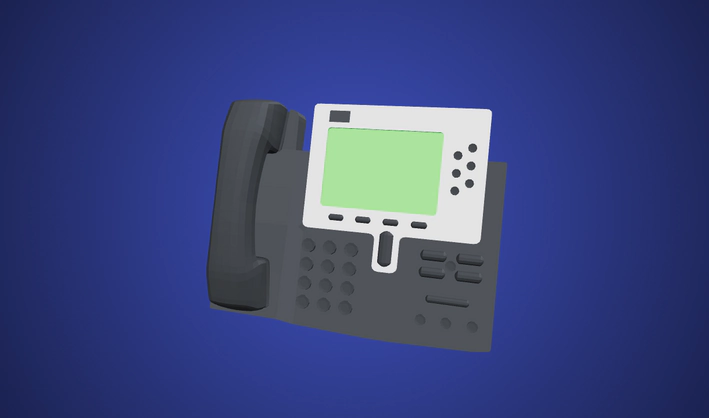 Office Phone — Poly Pizza 3D model by dook