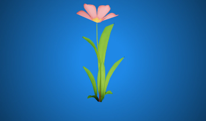 Flower Single — Poly Pizza 3D model by Quaternius