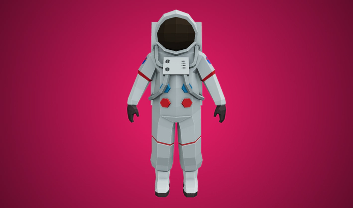 Astronaut — Poly Pizza 3D model by Poly by Google