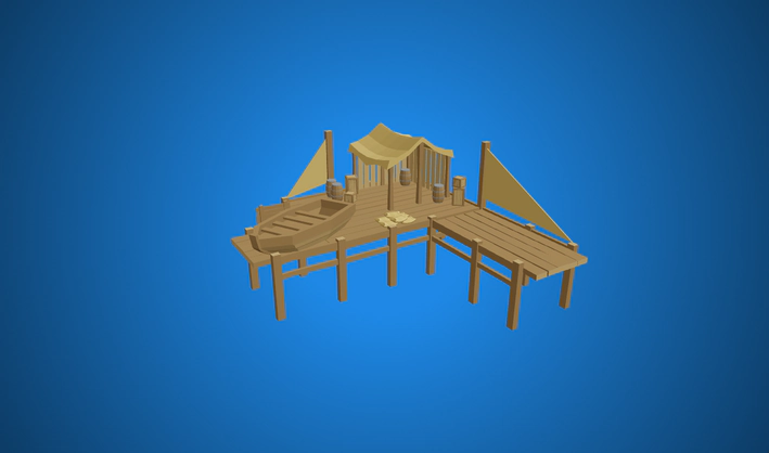 Port — Poly Pizza 3D model by Quaternius