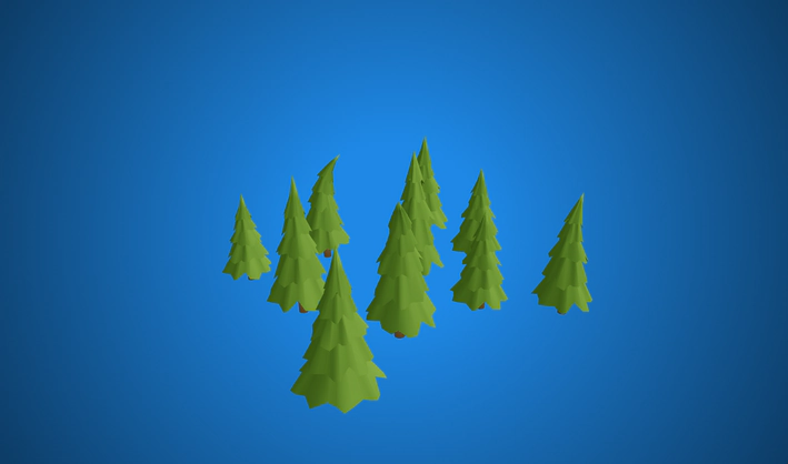 Pine Trees — Poly Pizza 3D model by Quaternius