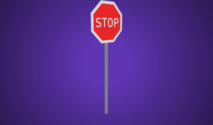 Stop sign — Poly Pizza 3D model by Poly by Google