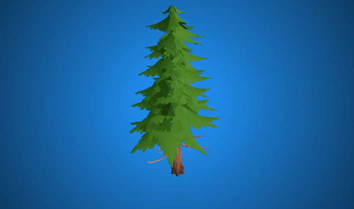 Pine — Poly Pizza 3D model by Quaternius