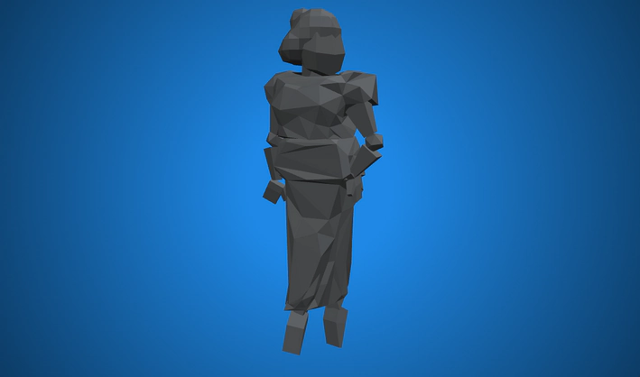 Statue — Poly Pizza 3D model by Zsky