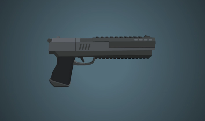 Pistol — Poly Pizza 3D model by Quaternius