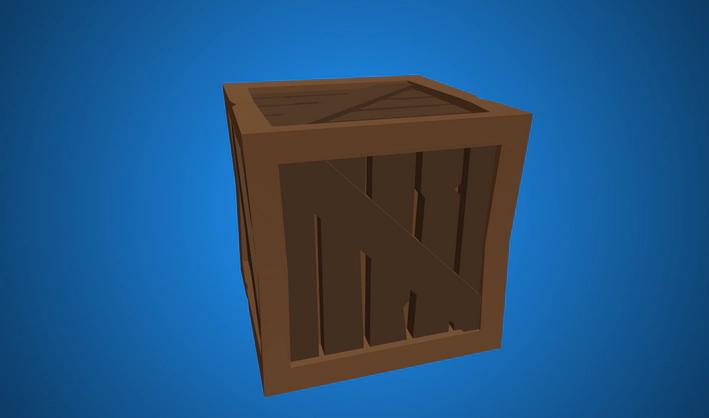 Crate — Poly Pizza 3D model by Quaternius