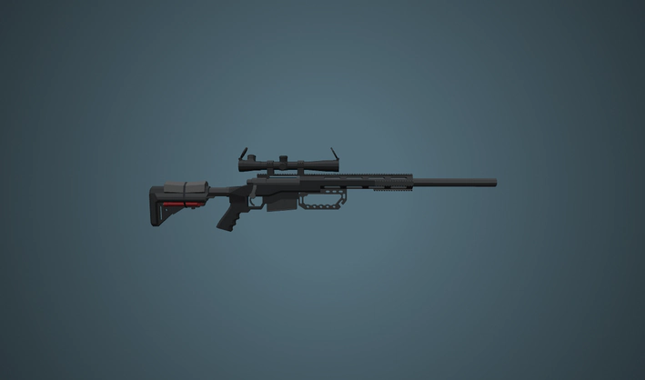 Precision Rifle Chassis — Poly Pizza 3D model by austincford