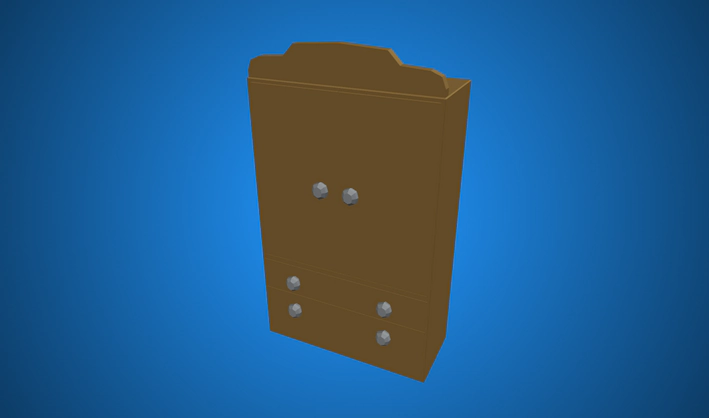 Small Wardrobe — Poly Pizza 3D model by Zsky