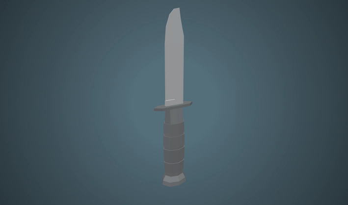 Combat Knife — Poly Pizza 3D model by J-Toastie