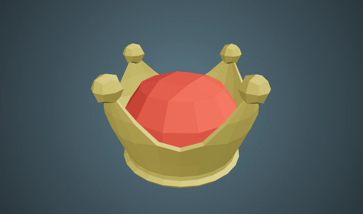 Crown — Poly Pizza 3D model by Quaternius