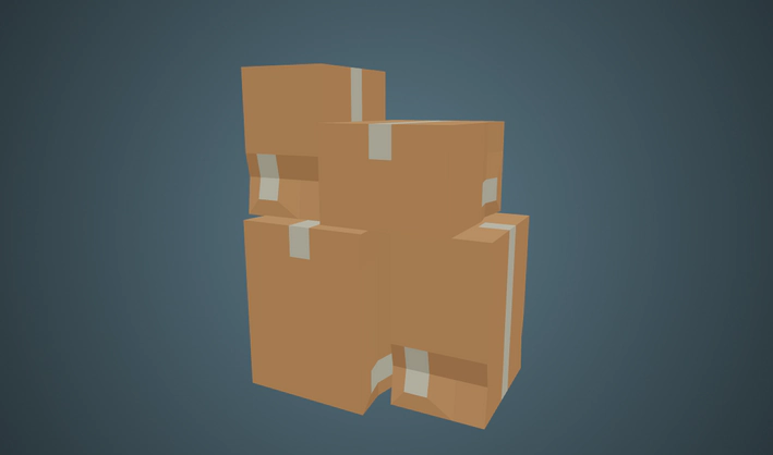 Cardboard Boxes — Poly Pizza 3D model by Quaternius
