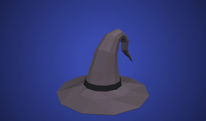 Wizard hat — Poly Pizza 3D model by Poly by Google