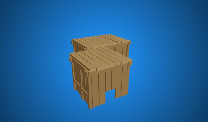 Huts — Poly Pizza 3D model by Quaternius
