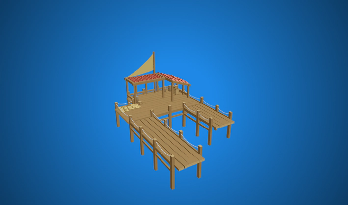 Port — Poly Pizza 3D model by Quaternius