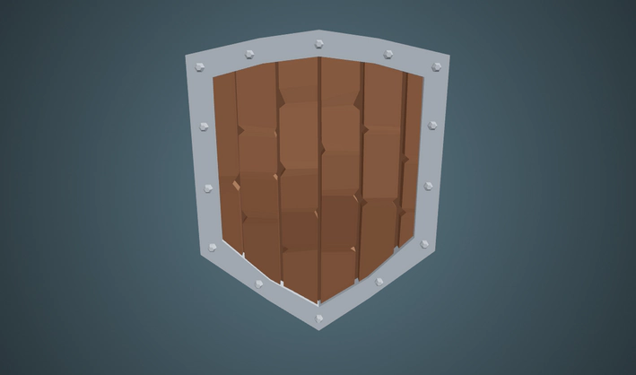 Shield — Poly Pizza 3D model by Quaternius
