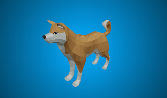 Shiba Inu — Poly Pizza 3D model by Quaternius