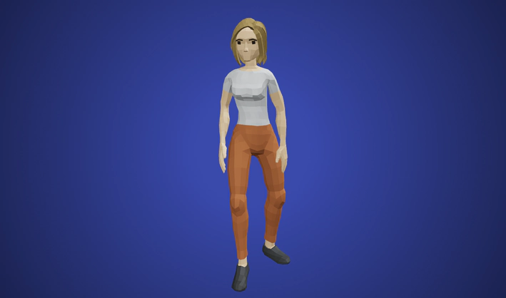 Animated Woman — Poly Pizza 3D model by Quaternius